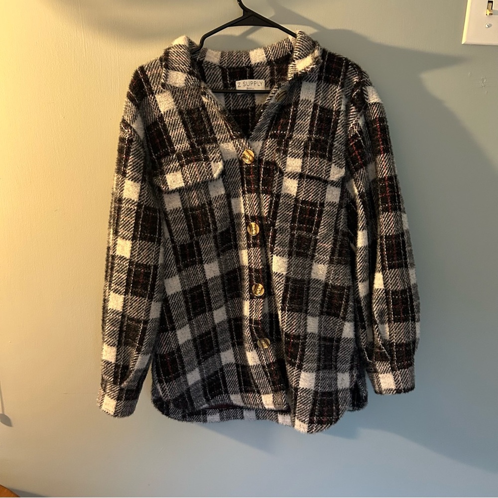 Z Supply Plaid Tucker “Shacket”
